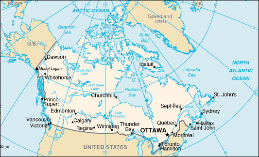 Map of Canada